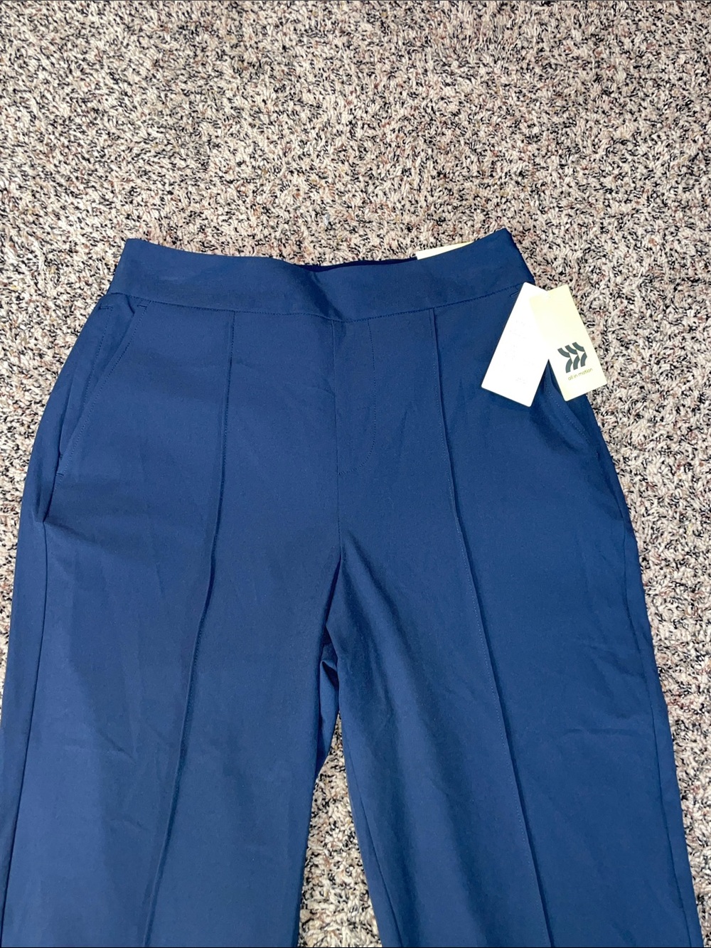 All In Motion Woven Woman’s Navy Golf Pant High Rise Ankle Size Small | NWT - Picture 2 of 9